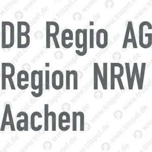 HeimatanschriftDB Regio AGRegion NRWAachen