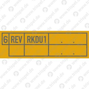 Untersuchungsraster 6 REV RKDU1 mit Verlängerung(für Bild #45507-2 zum überkleben)