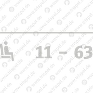 Sitzplatzsymbol + Sitzplatznummer11 - 63