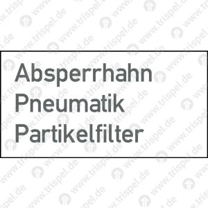 Absperrhahn PneumatikPartikelfilter