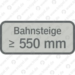 Bahnsteige > 550 mm