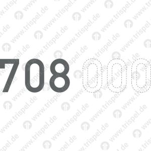 Betriebsnummer 708 XXX, für Tutoprom-Beschichtung variabel