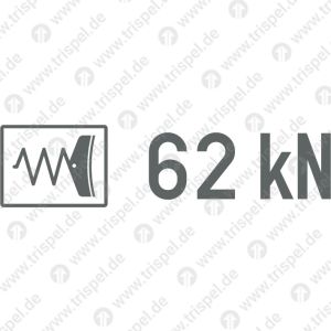FeststellbremskraftFederspeicherbremse 62 kN