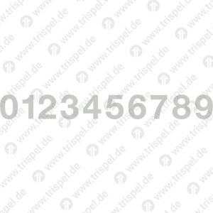 Ziffernsatz 0 - 9 , 80mm, HH