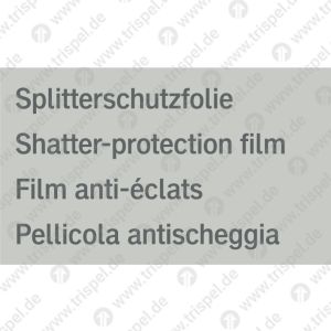 Splitterschutzfolie, 4-sprachigD, E, F, I