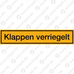 Klappen verriegelt