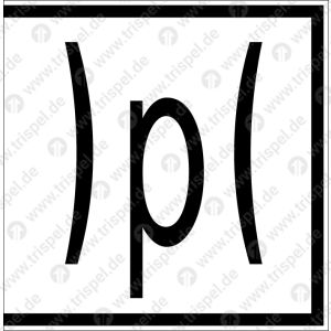 RIC-Feld, Anschrift )p(Symboldarstellung nach DIN 15877-2 4.5.17