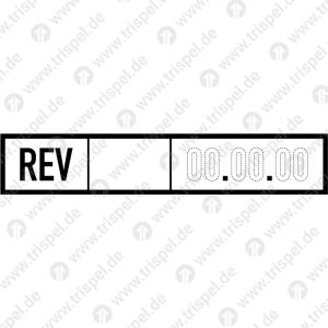 REV - Raster, ohne Werk , mit DatumspunktenSymboldarstellung nach DIN EN 15877-2