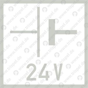 Batterien 24 VSymboldarstellung nach DIN EN 15877-2 Punkt 4.5.29