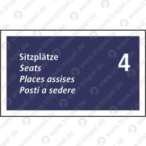 Sitzplätze für 4 Menschen mit körperlicher Beeinträchtig4 sprachig, D, E, F, IProjekt: VBB