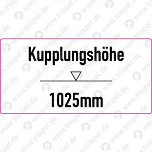 Kupplungshöhe 1025 mm